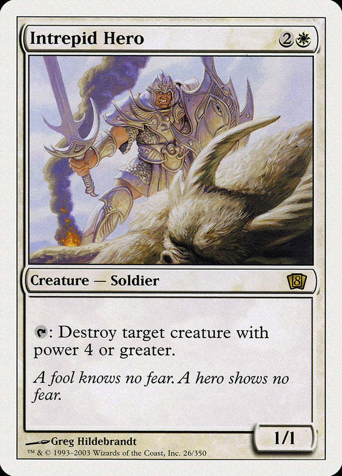 Intrepid Hero [Eighth Edition] MTG Single Magic: The Gathering    | Red Claw Gaming