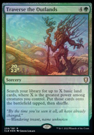 Traverse the Outlands [Commander Legends: Battle for Baldur's Gate Prerelease Promos] MTG Single Magic: The Gathering    | Red Claw Gaming