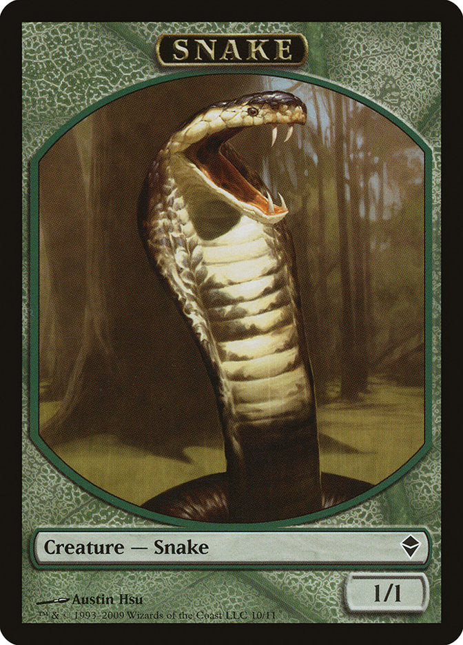 Snake Token [Zendikar Tokens] MTG Single Magic: The Gathering    | Red Claw Gaming