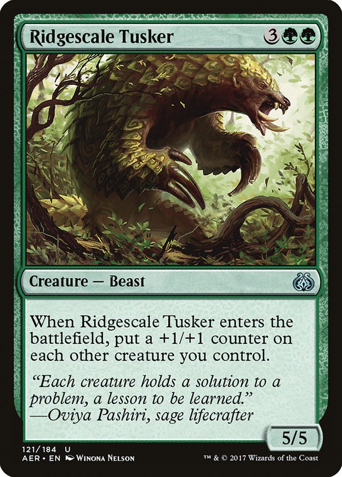 Ridgescale Tusker [Aether Revolt] MTG Single Magic: The Gathering    | Red Claw Gaming