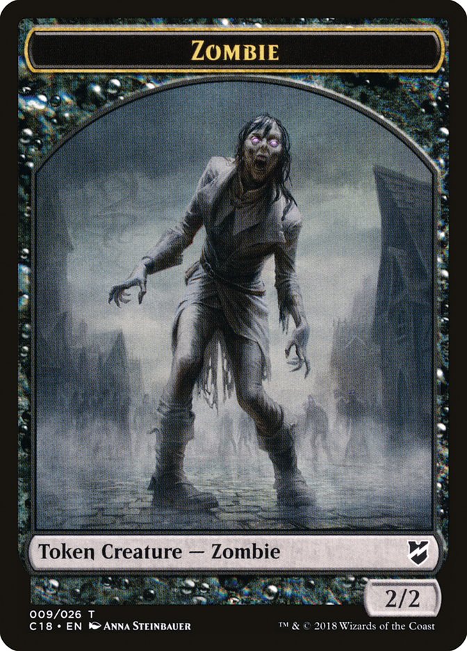 Zombie Token [Commander 2018 Tokens] MTG Single Magic: The Gathering    | Red Claw Gaming