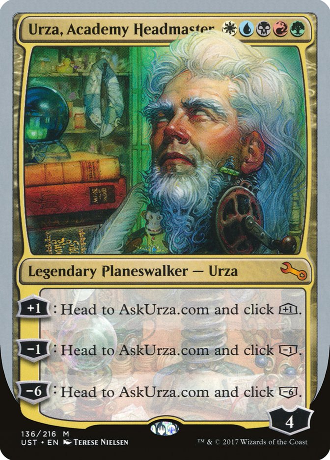 Urza, Academy Headmaster [Unstable] MTG Single Magic: The Gathering    | Red Claw Gaming