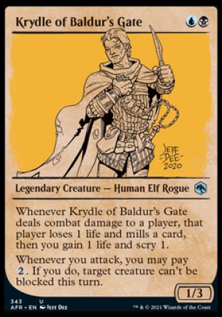 Krydle of Baldur's Gate (Showcase) [Dungeons & Dragons: Adventures in the Forgotten Realms] MTG Single Magic: The Gathering    | Red Claw Gaming