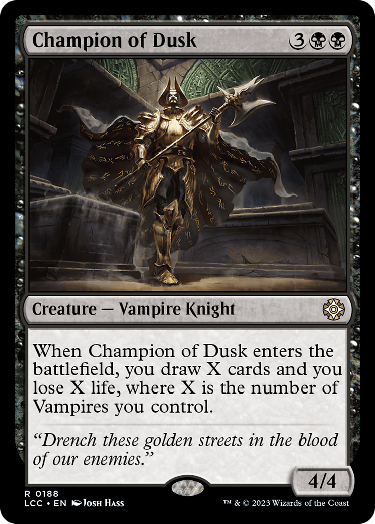 Champion of Dusk [The Lost Caverns of Ixalan Commander] MTG Single Magic: The Gathering    | Red Claw Gaming