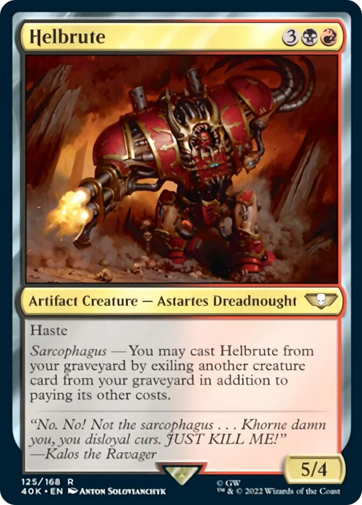 Helbrute (Surge Foil) [Warhammer 40,000] MTG Single Magic: The Gathering    | Red Claw Gaming