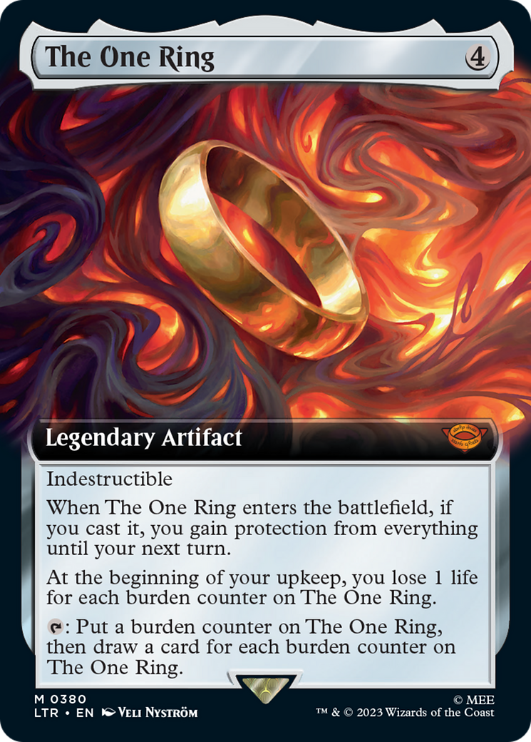The One Ring (Extended Art) [The Lord of the Rings: Tales of Middle-Earth] MTG Single Magic: The Gathering    | Red Claw Gaming
