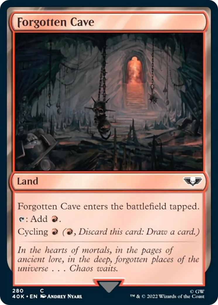 Forgotten Cave [Warhammer 40,000] MTG Single Magic: The Gathering    | Red Claw Gaming
