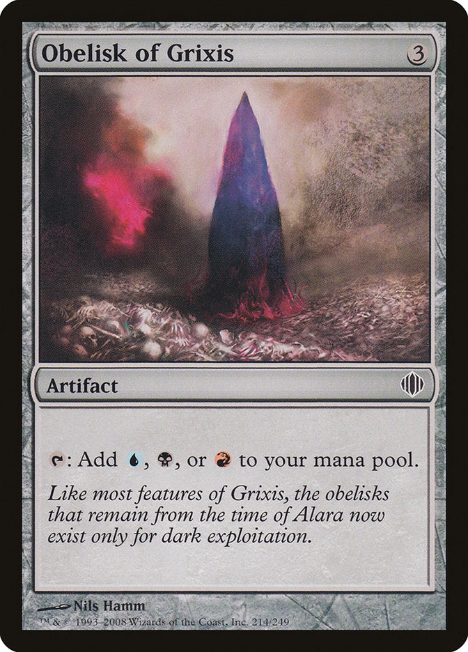 Obelisk of Grixis [Shards of Alara] MTG Single Magic: The Gathering    | Red Claw Gaming