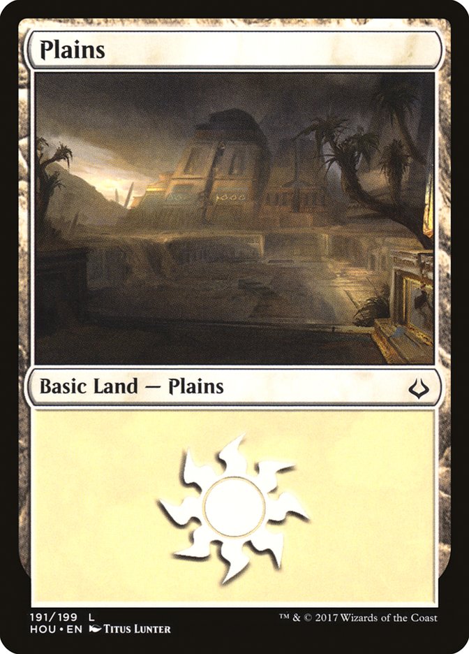 Plains (191) [Hour of Devastation] MTG Single Magic: The Gathering    | Red Claw Gaming