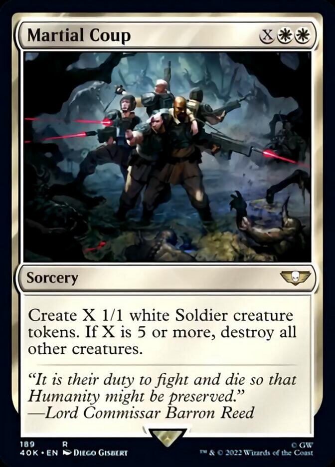 Martial Coup (Surge Foil) [Warhammer 40,000] MTG Single Magic: The Gathering    | Red Claw Gaming