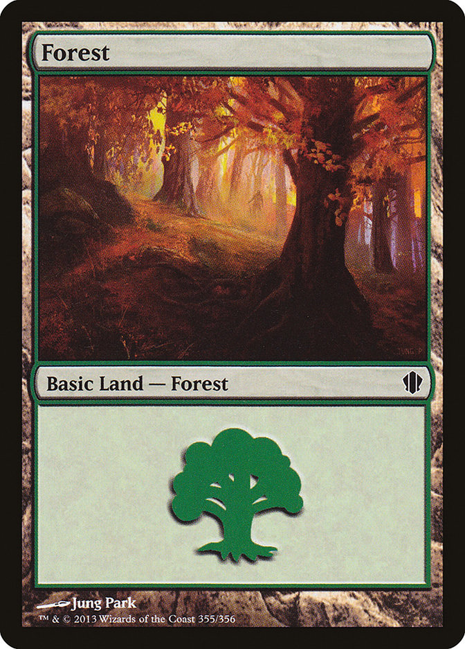 Forest (355) [Commander 2013] MTG Single Magic: The Gathering    | Red Claw Gaming