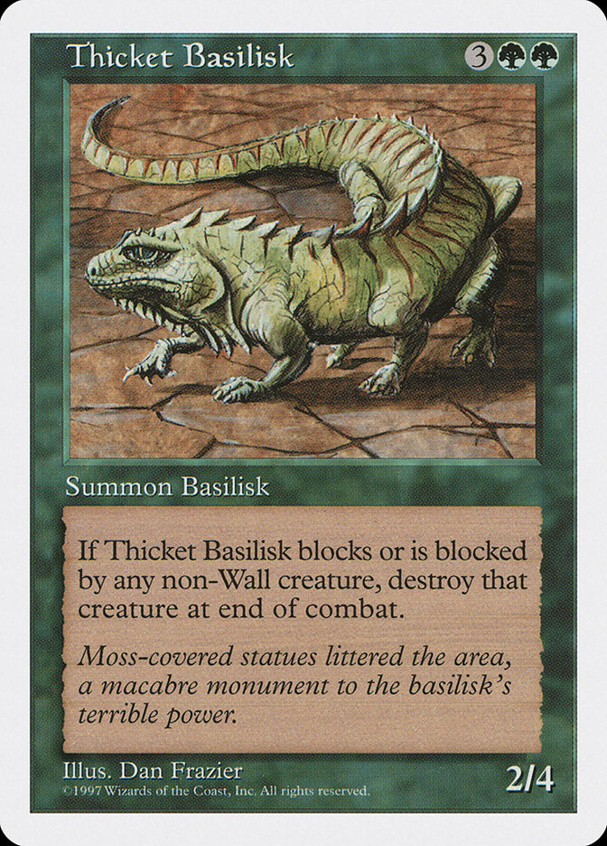 Thicket Basilisk [Fifth Edition] MTG Single Magic: The Gathering    | Red Claw Gaming