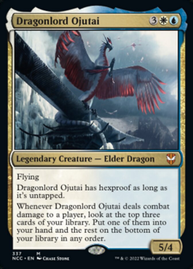 Dragonlord Ojutai [Streets of New Capenna Commander] MTG Single Magic: The Gathering    | Red Claw Gaming