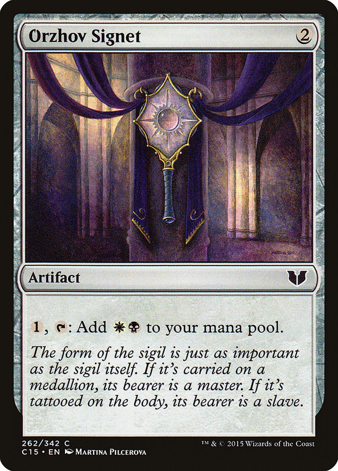 Orzhov Signet [Commander 2015] MTG Single Magic: The Gathering    | Red Claw Gaming