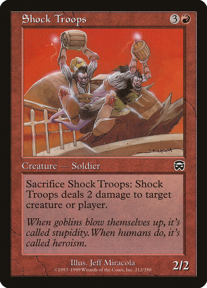 Shock Troops [Mercadian Masques] MTG Single Magic: The Gathering    | Red Claw Gaming