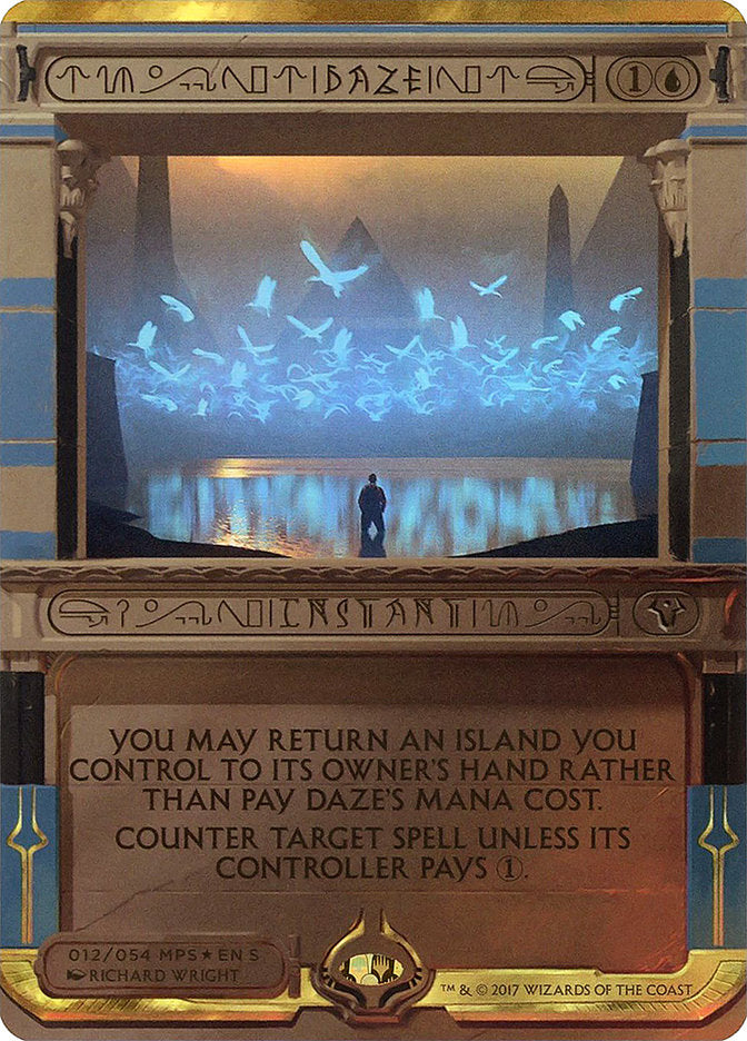 Daze (Invocation) [Amonkhet Invocations] MTG Single Magic: The Gathering    | Red Claw Gaming