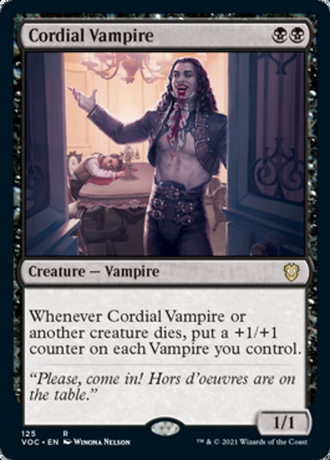 Cordial Vampire [Innistrad: Crimson Vow Commander] MTG Single Magic: The Gathering    | Red Claw Gaming