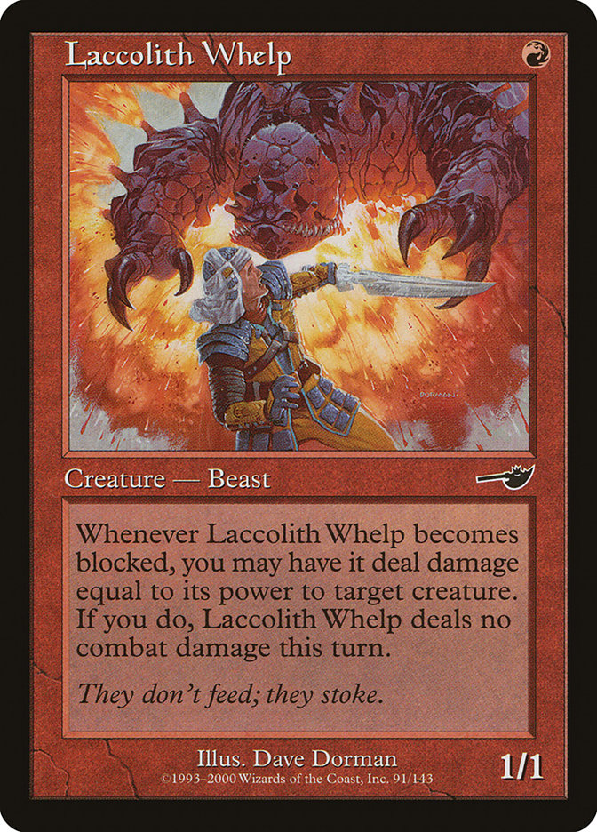 Laccolith Whelp [Nemesis] MTG Single Magic: The Gathering    | Red Claw Gaming