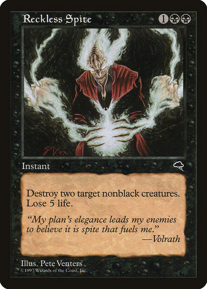 Reckless Spite [Tempest] MTG Single Magic: The Gathering    | Red Claw Gaming