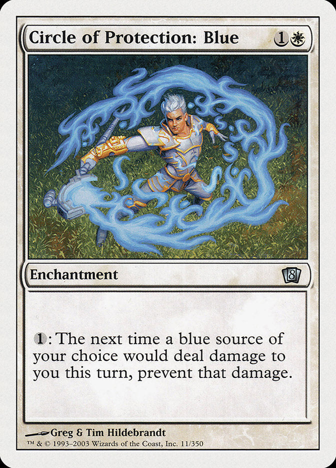 Circle of Protection: Blue [Eighth Edition] MTG Single Magic: The Gathering    | Red Claw Gaming