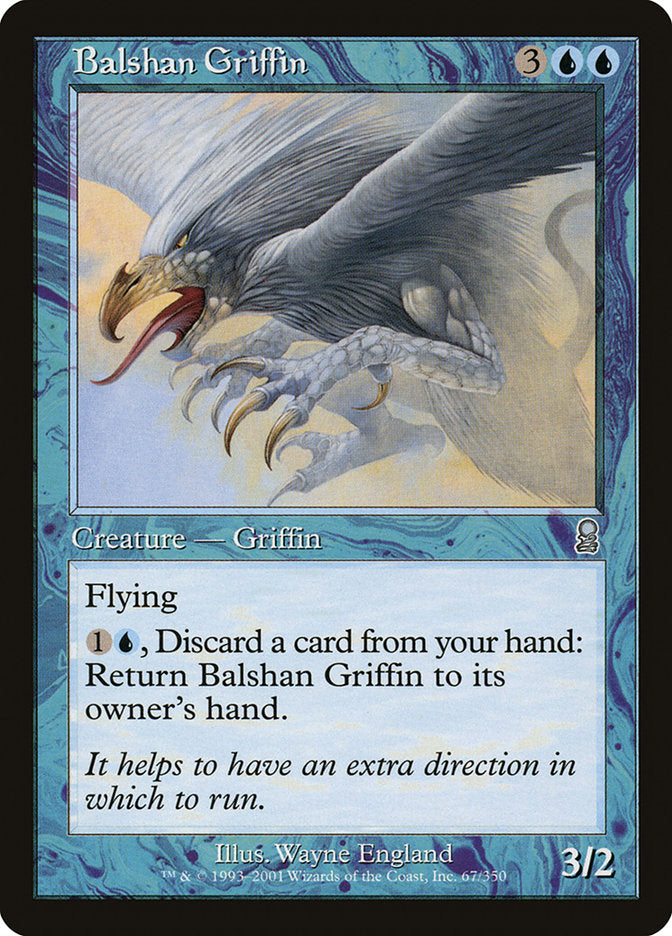 Balshan Griffin [Odyssey] MTG Single Magic: The Gathering    | Red Claw Gaming