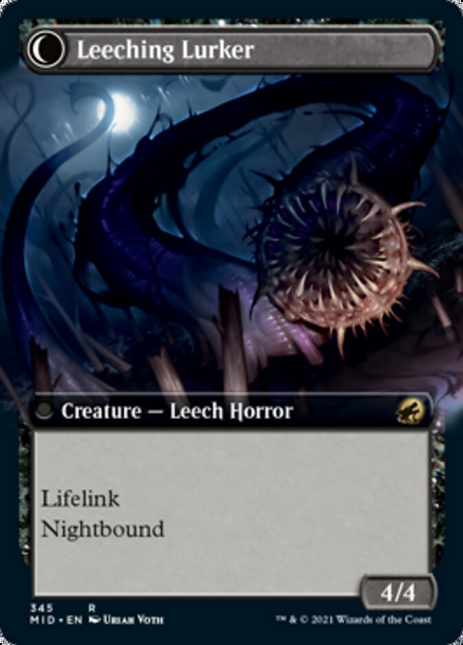 Curse of Leeches // Leeching Lurker (Extended Art) [Innistrad: Midnight Hunt] MTG Single Magic: The Gathering    | Red Claw Gaming