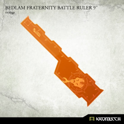 Bedlam Fraternity Battle Ruler 9" [Orange] Minatures Kromlech    | Red Claw Gaming