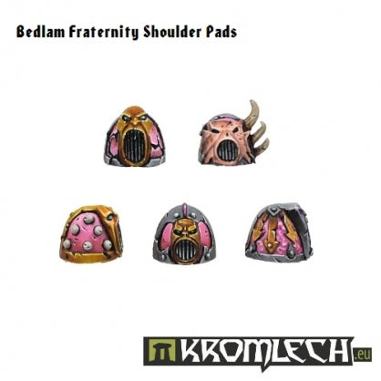 Bedlam Fraternity Shoulder Pads (10) Minatures Kromlech    | Red Claw Gaming