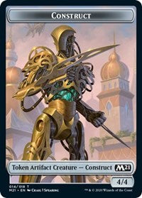 Construct // Soldier Double-Sided Token [Core Set 2021 Tokens] MTG Single Magic: The Gathering    | Red Claw Gaming