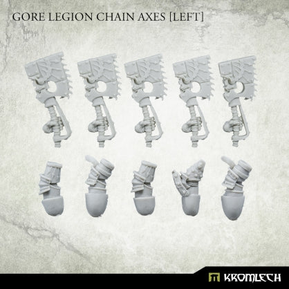Gore Legion Chain Axes [left] (5) Minatures Kromlech    | Red Claw Gaming