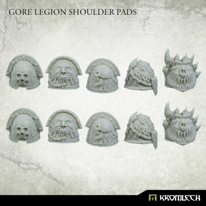 Gore Legion Shoulder Pads (10) Minatures Kromlech    | Red Claw Gaming