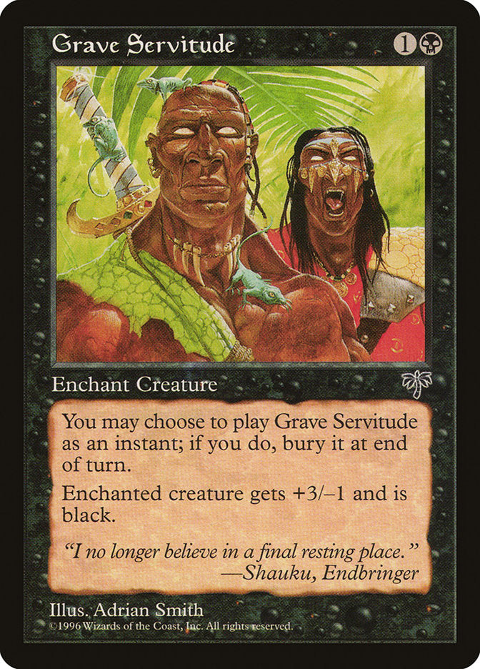 Grave Servitude [Mirage] MTG Single Magic: The Gathering    | Red Claw Gaming