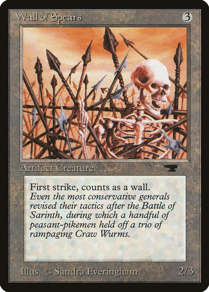 Wall of Spears [Antiquities] MTG Single Magic: The Gathering    | Red Claw Gaming