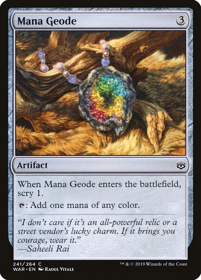 Mana Geode [War of the Spark] MTG Single Magic: The Gathering    | Red Claw Gaming