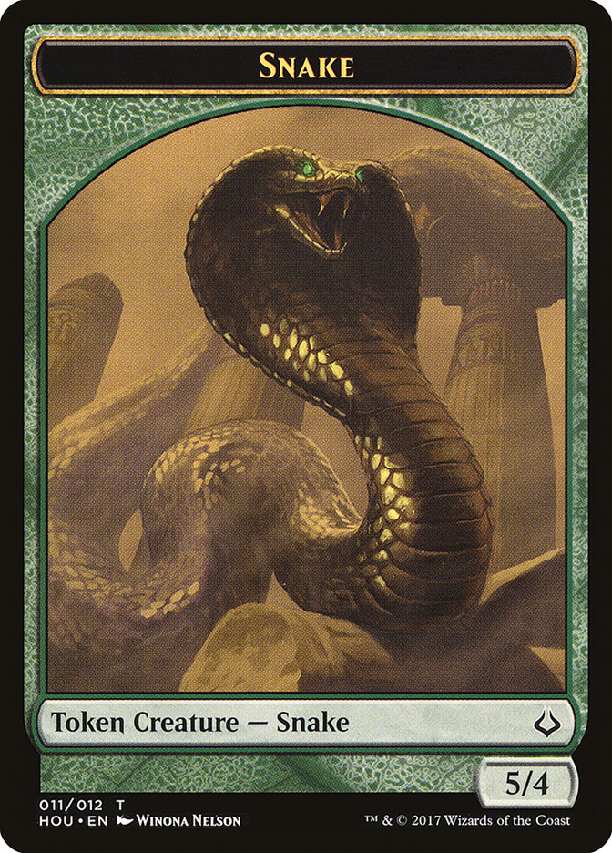 Snake Token [Hour of Devastation Tokens] MTG Single Magic: The Gathering    | Red Claw Gaming