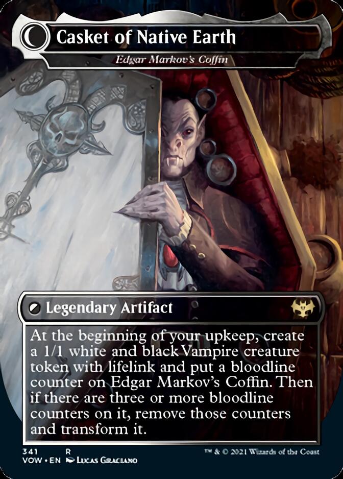 Edgar, Charmed Groom // Edgar Markov's Coffin - Dracula the Voyager // Casket of Native Earth [Innistrad: Crimson Vow] MTG Single Magic: The Gathering    | Red Claw Gaming