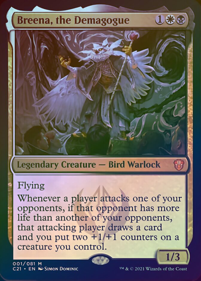 Breena, the Demagogue (Display Commander) [Commander 2021] MTG Single Magic: The Gathering    | Red Claw Gaming