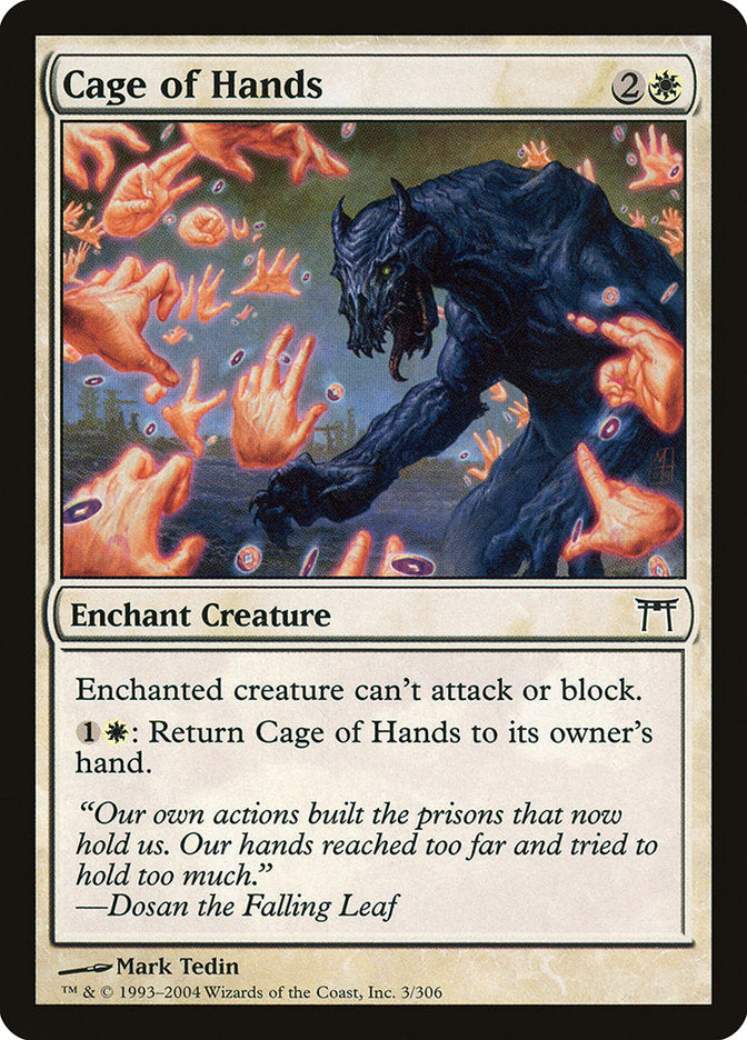 Cage of Hands [Champions of Kamigawa] MTG Single Magic: The Gathering    | Red Claw Gaming