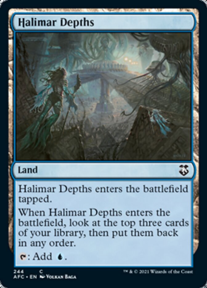 Halimar Depths [Dungeons & Dragons: Adventures in the Forgotten Realms Commander] MTG Single Magic: The Gathering    | Red Claw Gaming