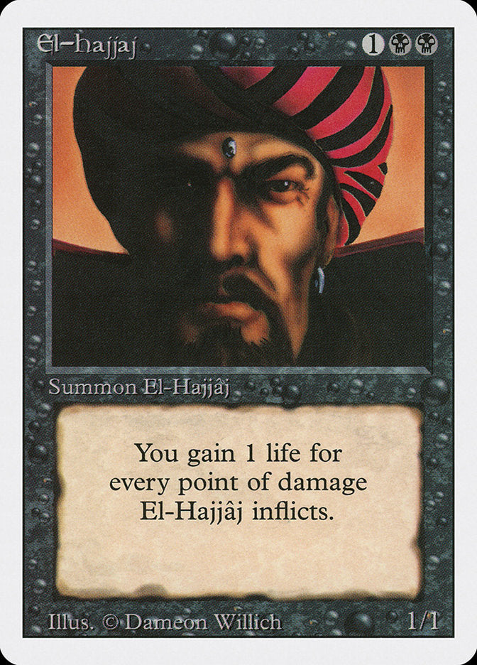 El-Hajjaj [Revised Edition] MTG Single Magic: The Gathering    | Red Claw Gaming