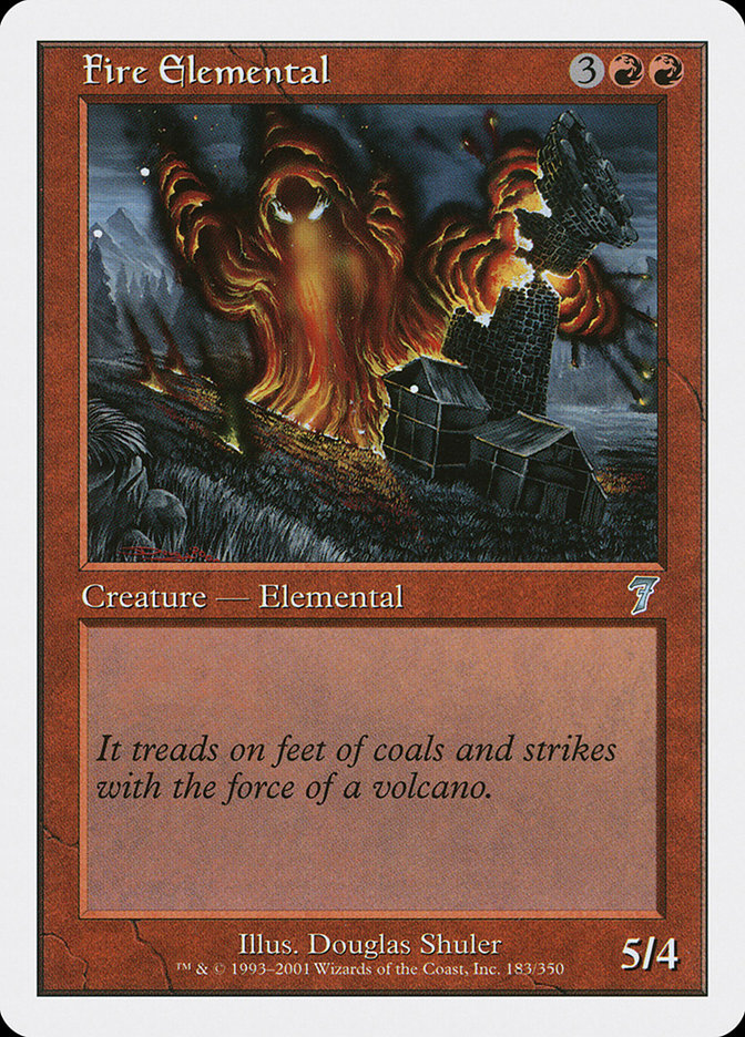 Fire Elemental [Seventh Edition] MTG Single Magic: The Gathering    | Red Claw Gaming