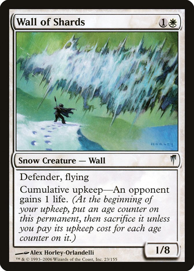 Wall of Shards [Coldsnap] MTG Single Magic: The Gathering    | Red Claw Gaming