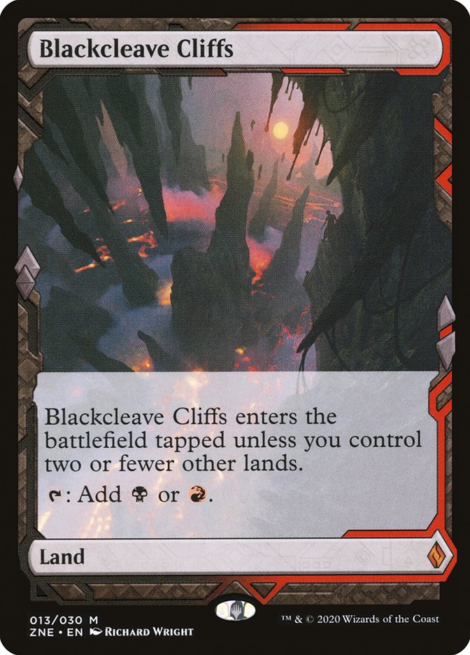 Blackcleave Cliffs (Expeditions) [Zendikar Rising Expeditions] MTG Single Magic: The Gathering    | Red Claw Gaming