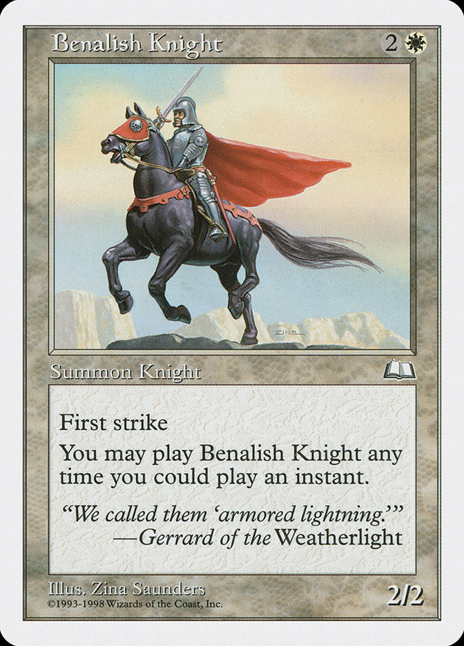 Benalish Knight [Anthologies] MTG Single Magic: The Gathering    | Red Claw Gaming