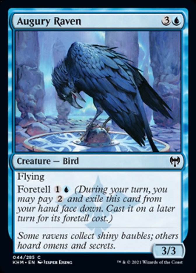 Augury Raven [Kaldheim] MTG Single Magic: The Gathering    | Red Claw Gaming