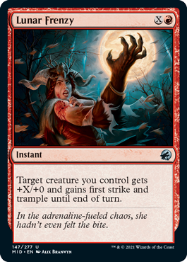 Lunar Frenzy [Innistrad: Midnight Hunt] MTG Single Magic: The Gathering    | Red Claw Gaming