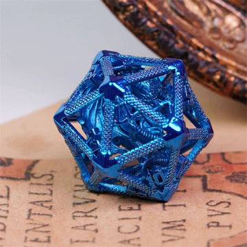 HOLLOW DRAGON KEEP D20 - BLUE Dice & Counters Foam Brain Games    | Red Claw Gaming