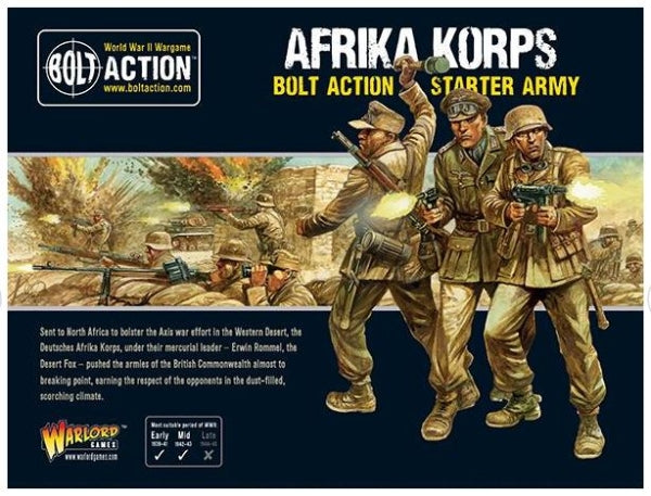 Afrika Korps Starter Army Germany Warlord Games    | Red Claw Gaming