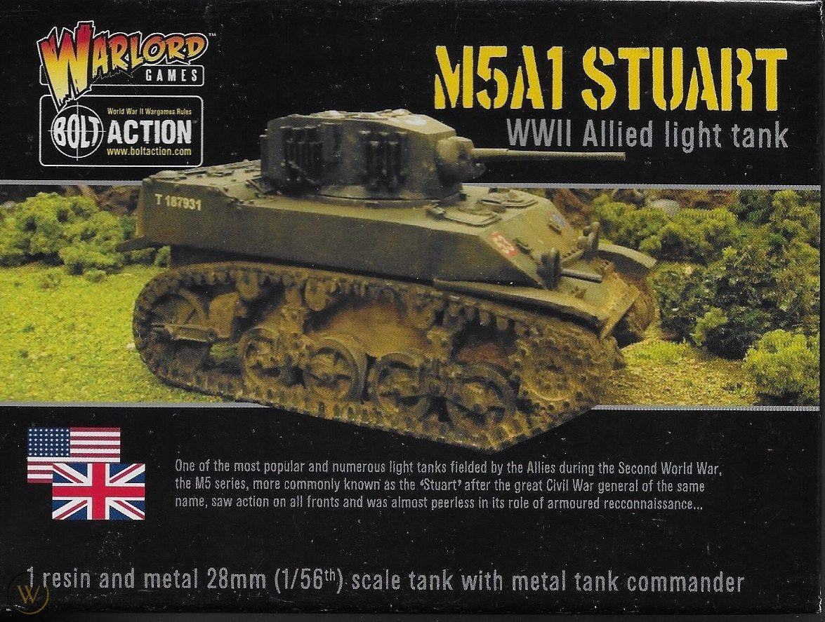 M5 A1 Stuart Light Tank American Warlord Games    | Red Claw Gaming