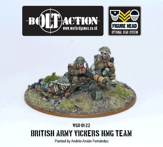 British Army Vickers MMG Team British Warlord Games    | Red Claw Gaming